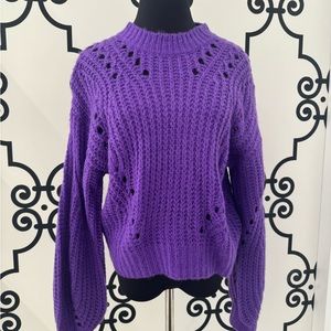 Plum knit sweater